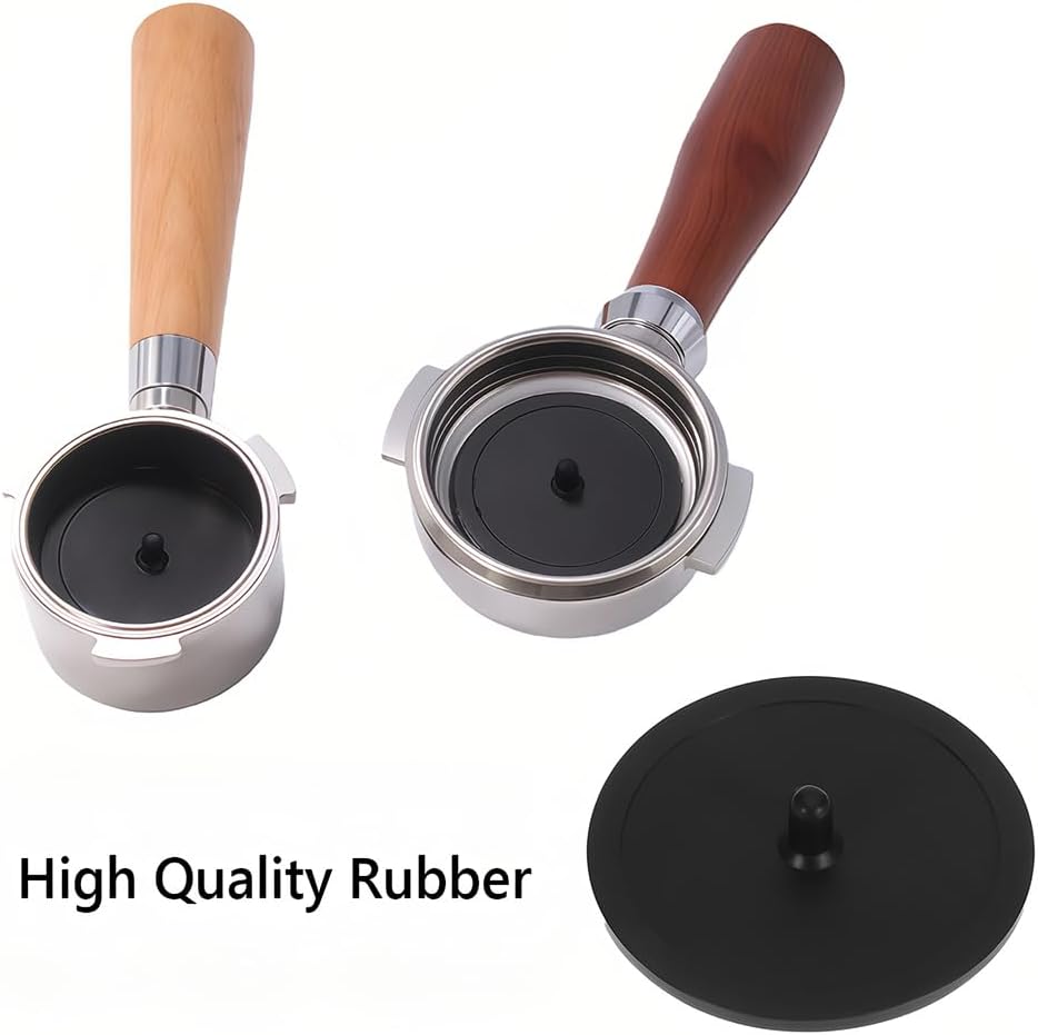 Joyzan Blind Filter Backflush Disk, Rubber Insert Blind Filter Disc 50mm | Cleaning Pad Disk Tray Compact Lightweight for Espresso Makers Coffee Machines Accessories Backwash Plate Cafe Kitchen Black