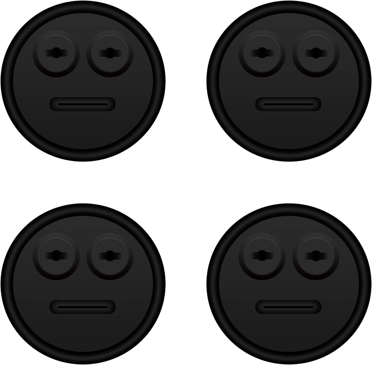 4 Pack Meat Probe Black Grommets for Weber 85037 Smokey Mountain Cookers | Food-Grade Silicone, Heat Resistant, Multi-Probe Design, Reusable, Long-Lasting, Easy DIY Installation, Great Flexibility