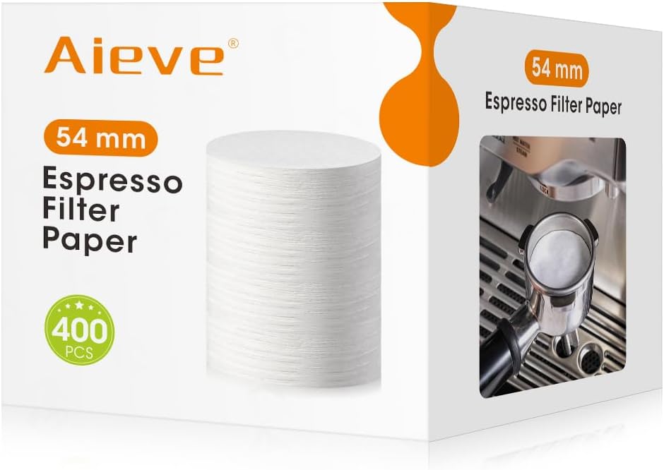 Aieve 54 mm Espresso Paper Filter Compatible with Breville Espresso Machine