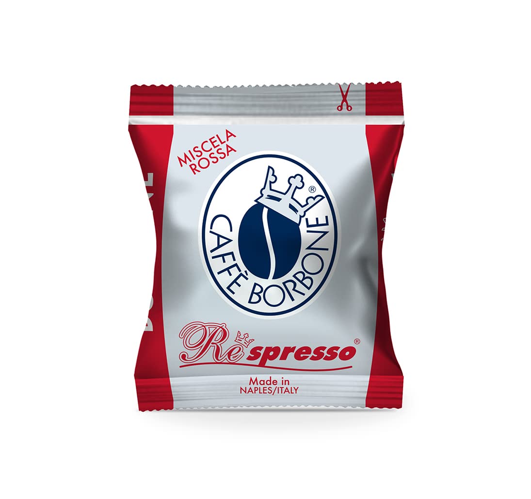 Caffè Borbone Miscela Rossa Espresso Pods Compatible with Nespresso Original Machines, Dark Roast Red Blend, 50 Count Espresso Coffee Pods