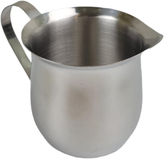 Rattleware 8 oz Brew Pitcher - Premium Stainless Steel Latte Art Milk Frothing Pitcher with Drip-Resistant Spout & Ergonomic