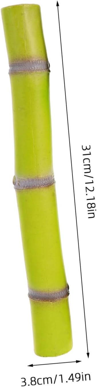 HANABASS Fake Sugar Cane Model 4 Pack 12.20 in Artificial Sugar Cane Stalks Simulated Plant for Restaurant Display Supermarket Decor Photo Props Home D Cor