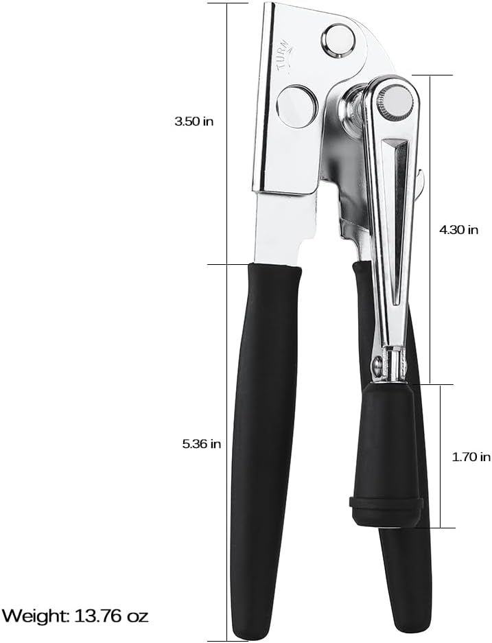 Heavy Duty Commercial Manual Crank Can Opener,Easy for Seniors &amp; Arthritis