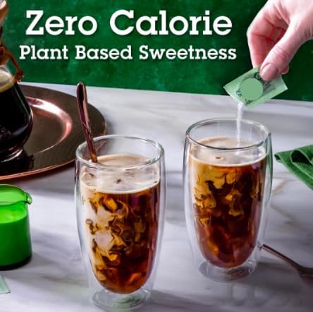 Sugar and Sweeteners Variety Pack - 50 Pure Cane Sugar, 30 Brown Sugar, 50 Stevia Leaf Sweetner, 50 Pink Sweetener, 100 Plastic Stirrers - Perfect for Coffee, Tea, Baking, Office, Restaurant, Sugar and Sweetener Assortment Packets .