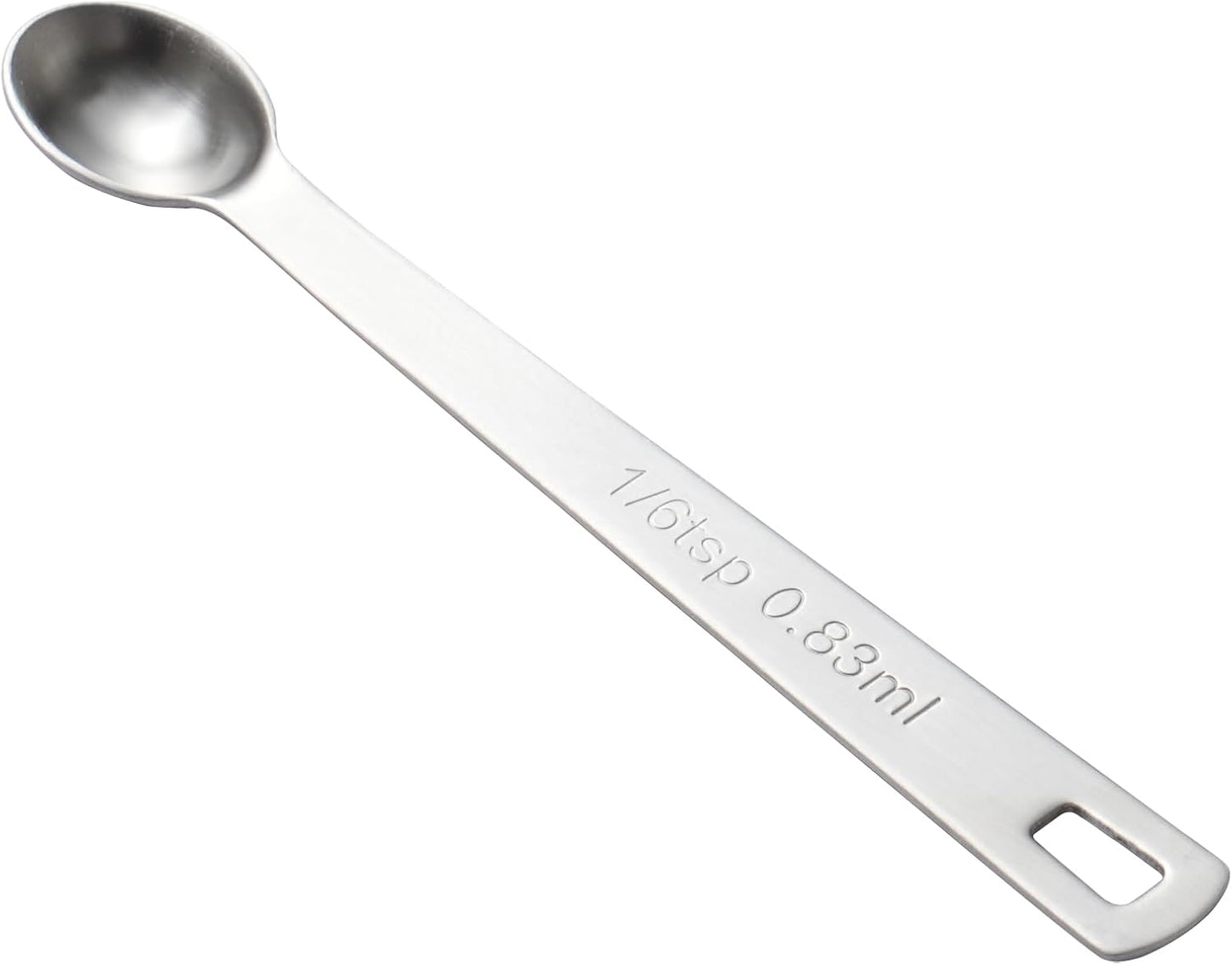 1PCS 1/6 Teaspoon(1/6tsp, 0.83ml) Single Tiny Measuring Spoon, Small Individual Stainless Steel Meas