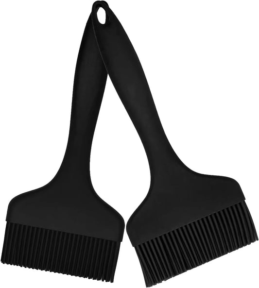 2 Pcs Of Silicone Basting Brushes Heat Resistant Pastry Brush Oil brush BBQ Grill Brush Set One-Piece Design, Suitable For