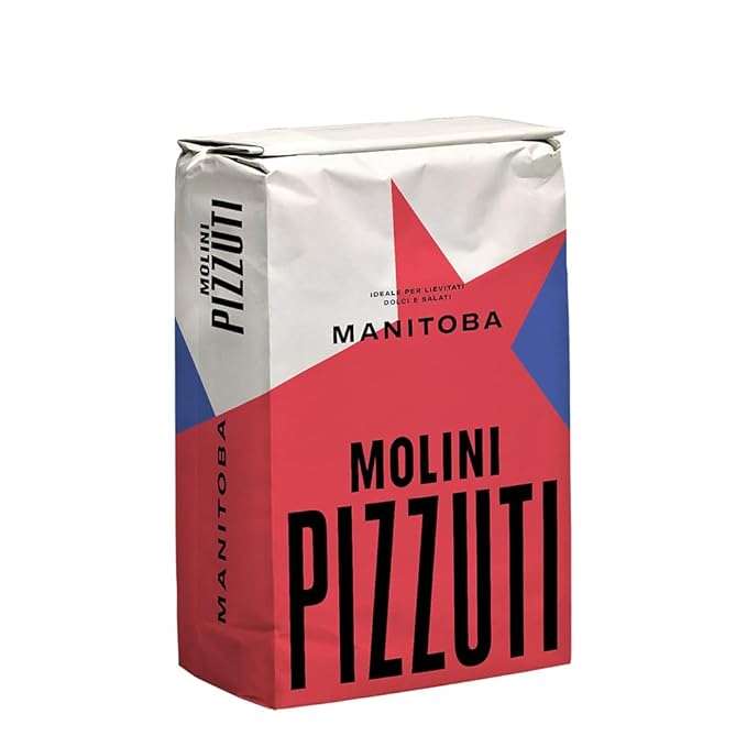 Molini Pizzuti Manitoba Flour – Premium Italian Type '0' High-Protein Flour for Artisan Breads, Pizza, and Pastries – 5kg Bag