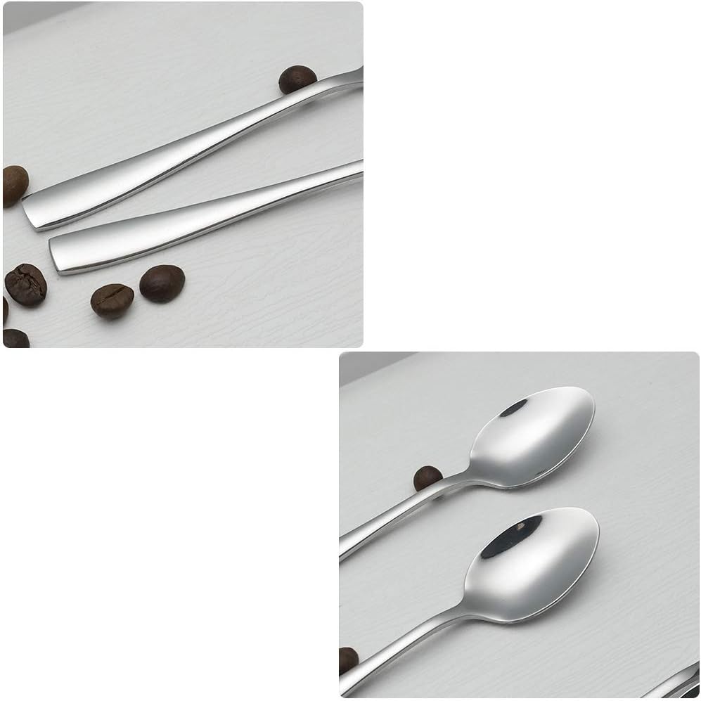 Asking 12-Piece Demitasse Espresso Spoons, Mini Coffee Spoon, 5.04" | Mirror Polished Spoon Silverware, Stainless Steel Small Spoons for for Home, Kitchen, Restaurant