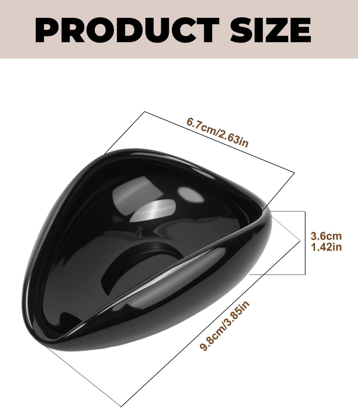 Ceramic Coffee Bean Dosing Cup | For Espresso Tray for Beans, Barista Tool for Home, kitchen - Black