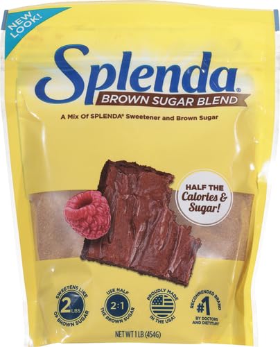 SPLENDA for Baking, 1 Pound Bag Brown Sugar Blend 16 Ounce (Pack of 2)