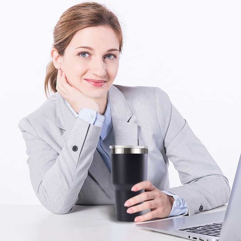 30oz Stainless Steel Travel Mug with Lid, 6 Pack Double Wall Vacuum Insulated Bulk Tumbler, Powder Coated Coffee Cup Suitable for Vehicle Cup Holders(Assorted Colors)