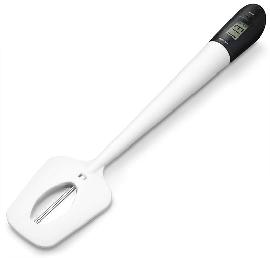 Lightbeam Digital Candy Thermometer, Instant Read Kitchen Cooking & Spatula Thermometer Temperature Reader & Stirrer in One
