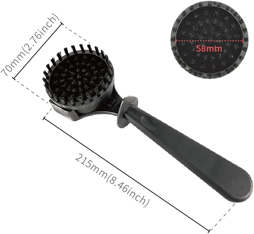Espresso Coffee Machine Cleaning Brush Espresso Group Head Brush Detachable Nylon Bristles Espresso Machine Cleaning Bristle for 58mm Grouphead