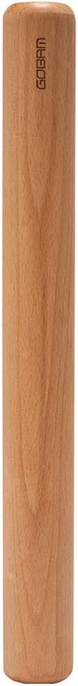 GOBAM Wood Rolling Pin, Large - Dough Roller for Pasta, Cookies, Pie, Pizza, Chapati, Fondant, Rolli