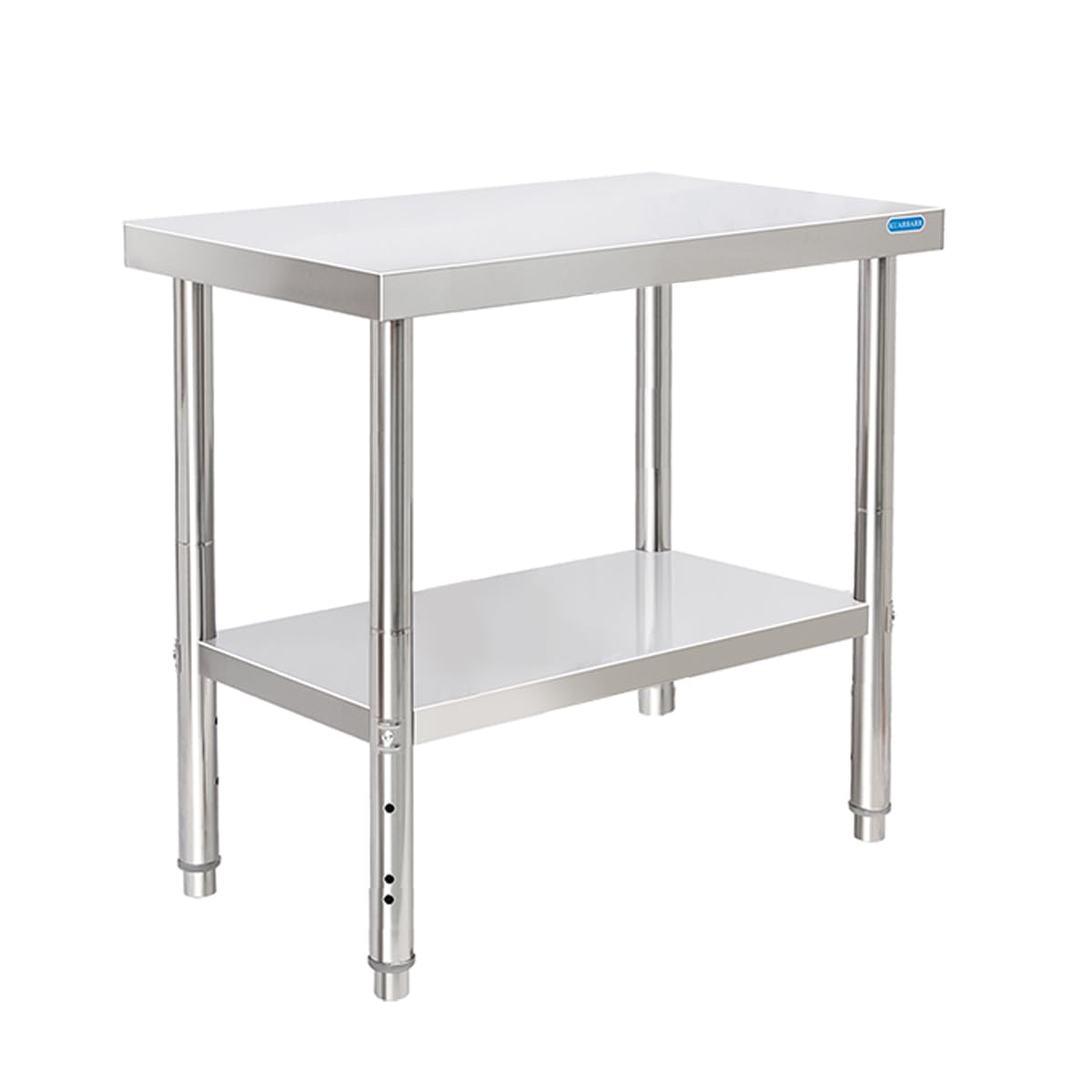 Stainless Steel Table 30 x 18 Inch NSF Commercial Stainless Steel Prep Table Metal End Table for Restaurant Kitchen Garage