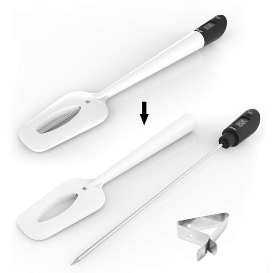 Efeng Digital Meat Thermometer Candy Thermometer Spatula Thermometerwith Pot Clip & 9" Probe – Fast Instant Read Digital