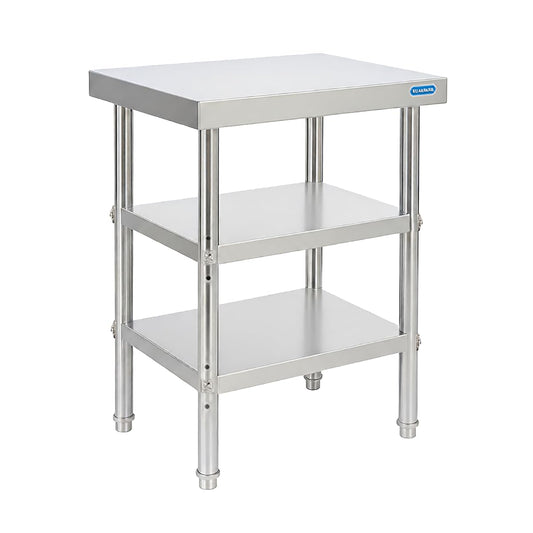 Stainless Steel Table Stainless Steel Prep Table 18 x 24 Inch, NSF Metal Commercial SS Kitchen Prep Worktable for Restaurant