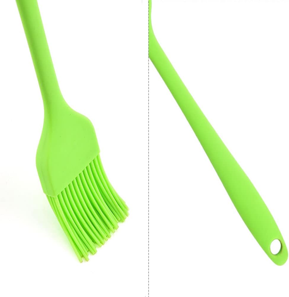 Silicone brush, Oil Brush for BBQ Kitchen Cooking Baking and Grilling (4 PCS,black)