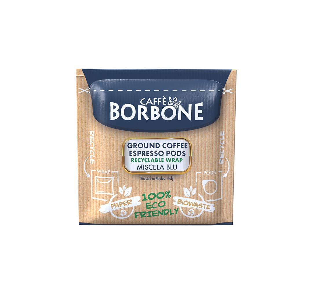 Caffè Borbone Espresso Pods, Miscela Blu, Blue Blend, Dark Roast ESE Pods - 150 Count