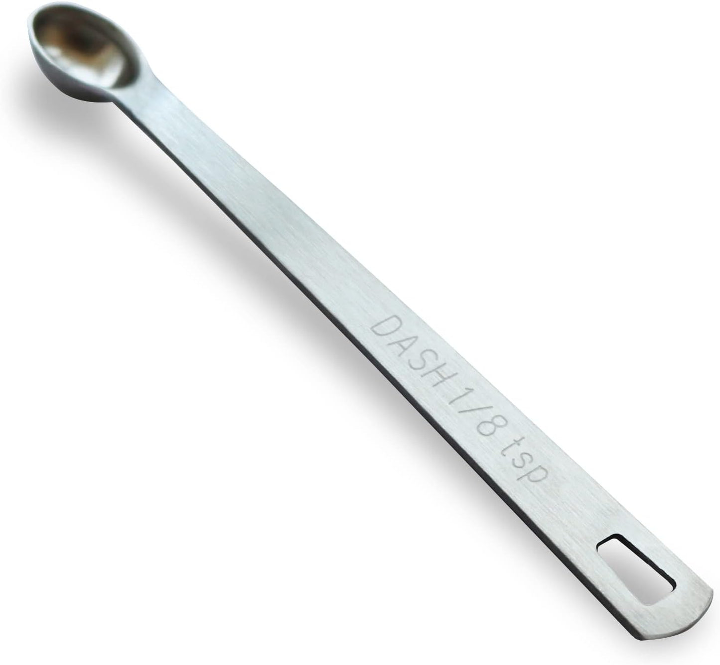 1PCS 1/8 Teaspoon(1/8tsp, 0.625 ml, Dash) Single Tiny Measuring Spoon, Small Individual Stainless St