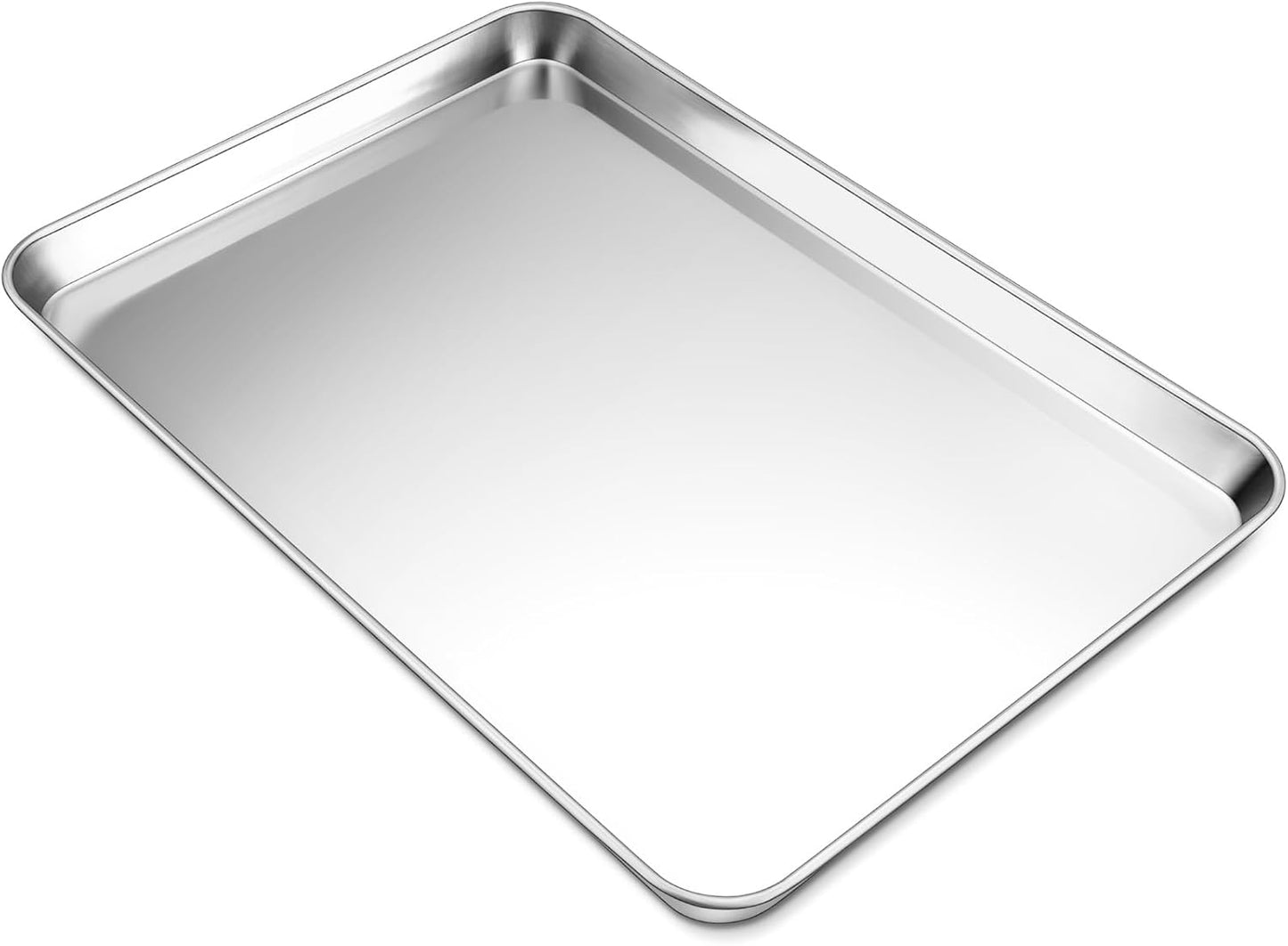 P&P CHEF 19.6 Inch Baking Cookie Sheet, Oven Pan Tray Stainless Steel Sheet Pan for Kitchen, Oven Ba