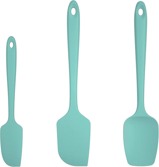 U-Taste Silicone Spatula Set, 600ºF High Heat Resistant, Seamless Food Grade Flexible Rubber Kitchen Cooking Mixing Baking