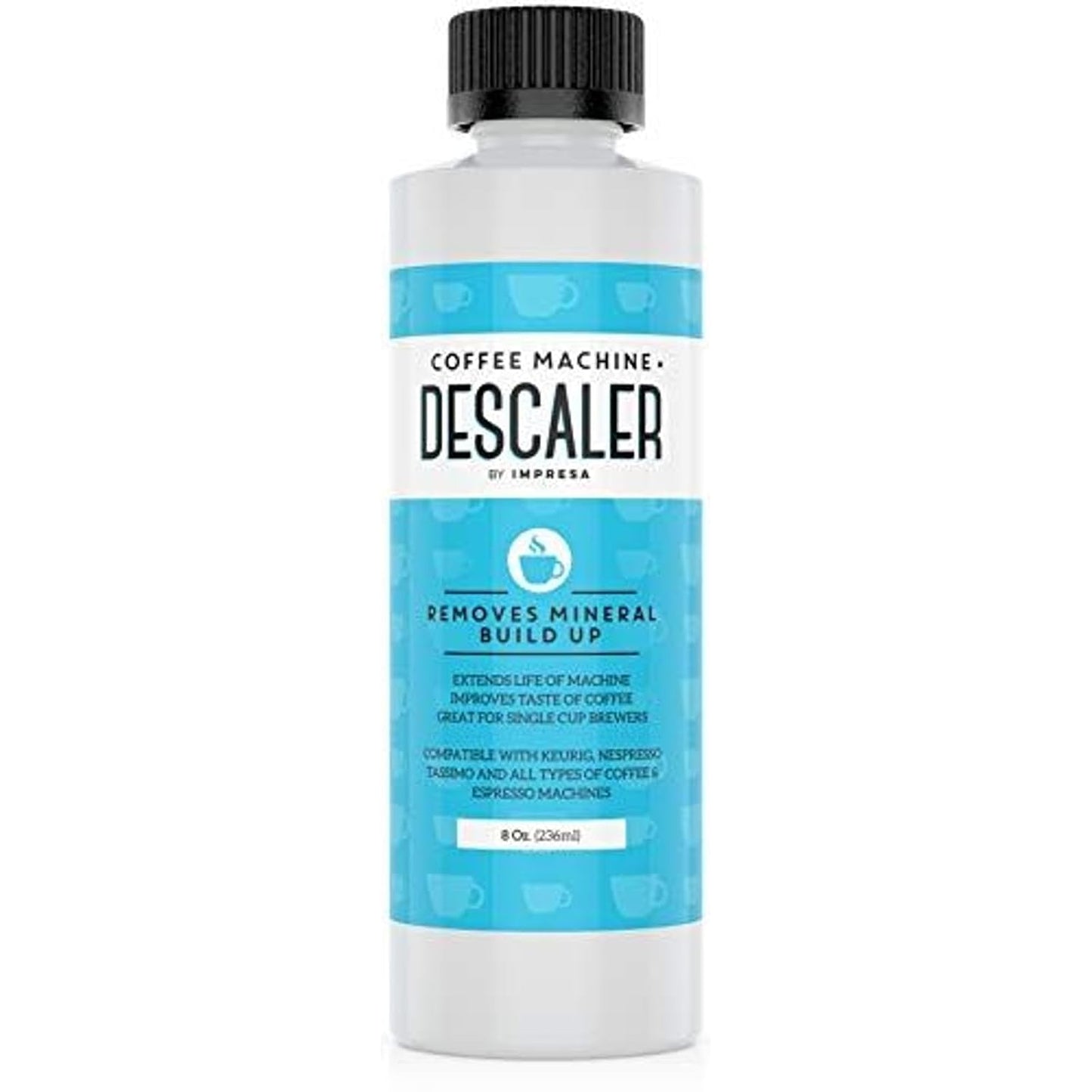 Impresa Coffee Machine Descaler (2 Uses Per Bottle) - Made in the USA - Universal Descaling Solution, Compatible with Nespresso