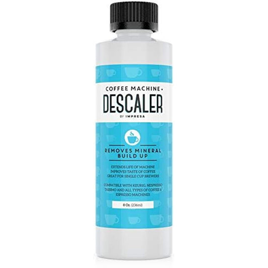 Impresa Coffee Machine Descaler (2 Uses Per Bottle) - Made in the USA - Universal Descaling Solution, Compatible with Nespresso