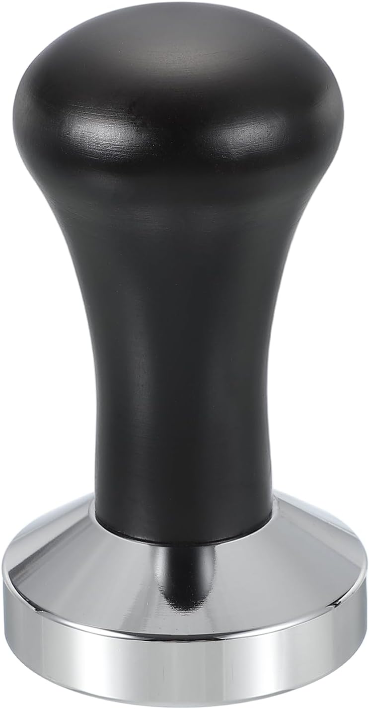 uxcell 51mm Coffee Tamper, Stainless Steel Espresso Press Tamper, Espresso Tamper with Wooden Handle
