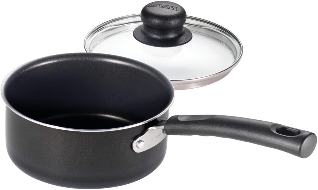 Tramontina Primaware 15-Piece Non Stick Pots and Pans Set, Storm | Aluminum Nonstick Cookware Kitchen Set with Cooking U