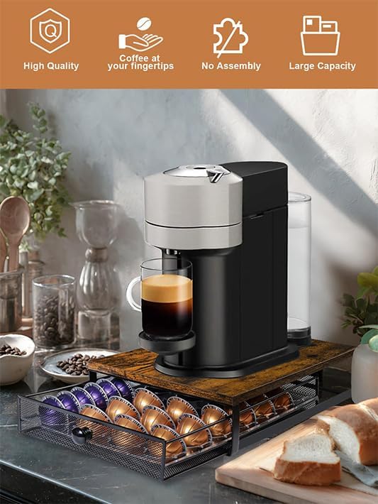 Sedegn Nespresso Vertuo Pod Holder: Pod Organizer for 56 Small/28 Large