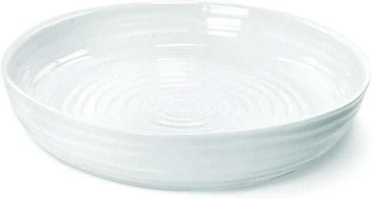 Portmeirion Sophie Conran 11 Inch White Fine Porcelain Round Roasting Dish