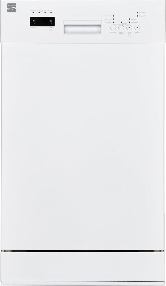 Kenmore 18" Built-in Stainless Steel Tub Dishwasher EasyFlex 3rd, SmartWash, UltraWash Plus, TurboDry, MoreSpace Adjustable