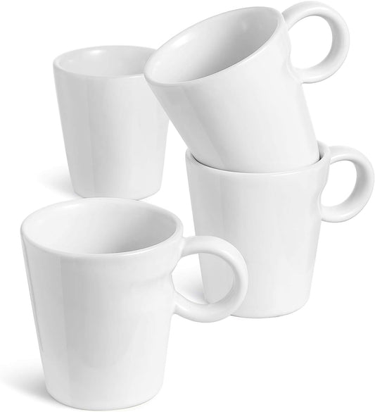 LE TAUCI 5 oz Espresso Mugs, Ceramic Small Stackable Coffee Cups, Designed for Double Shots of Espresso, Lungo and Tea,