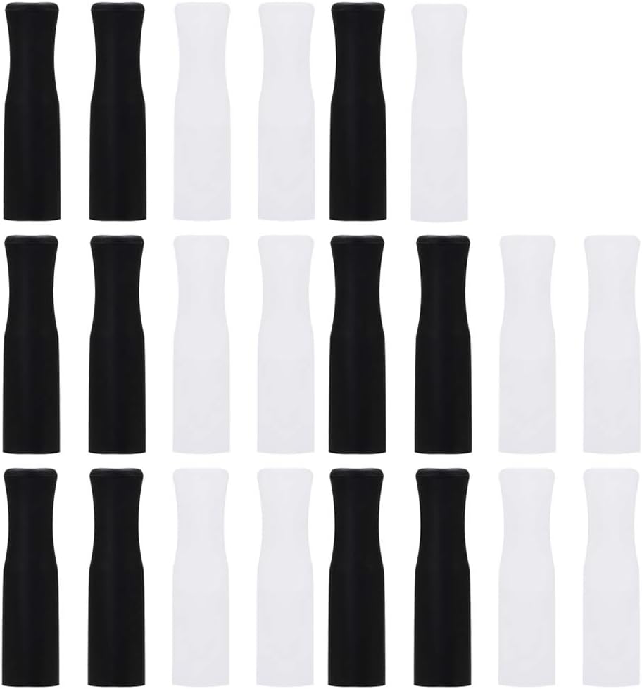 Accmor 22 Pcs Food Grade Silicone Straw Tips Covers for 6 MM OD Metal Straw
