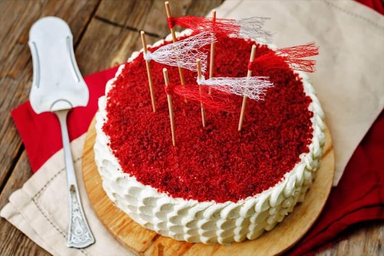 A Blend Above Red Velvet Cake Mix - No-Bake Desserts, All Natural, Gluten Free, No MSG - Instant Dessert Mix, Fruit Dip, Bagel Topping, Frosting, Cheesecake Filling - Makes 16 Oz (Pack of 3)