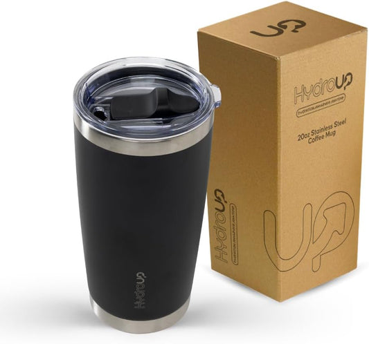20 oz Tumbler Cup | Stainless Steel Insulated Coffee Mug with Lid | Coffee Travel Mug &amp; Iced Coffee Cup | Spillproof Tumbler | BPA-Free Insulated Tumblers
