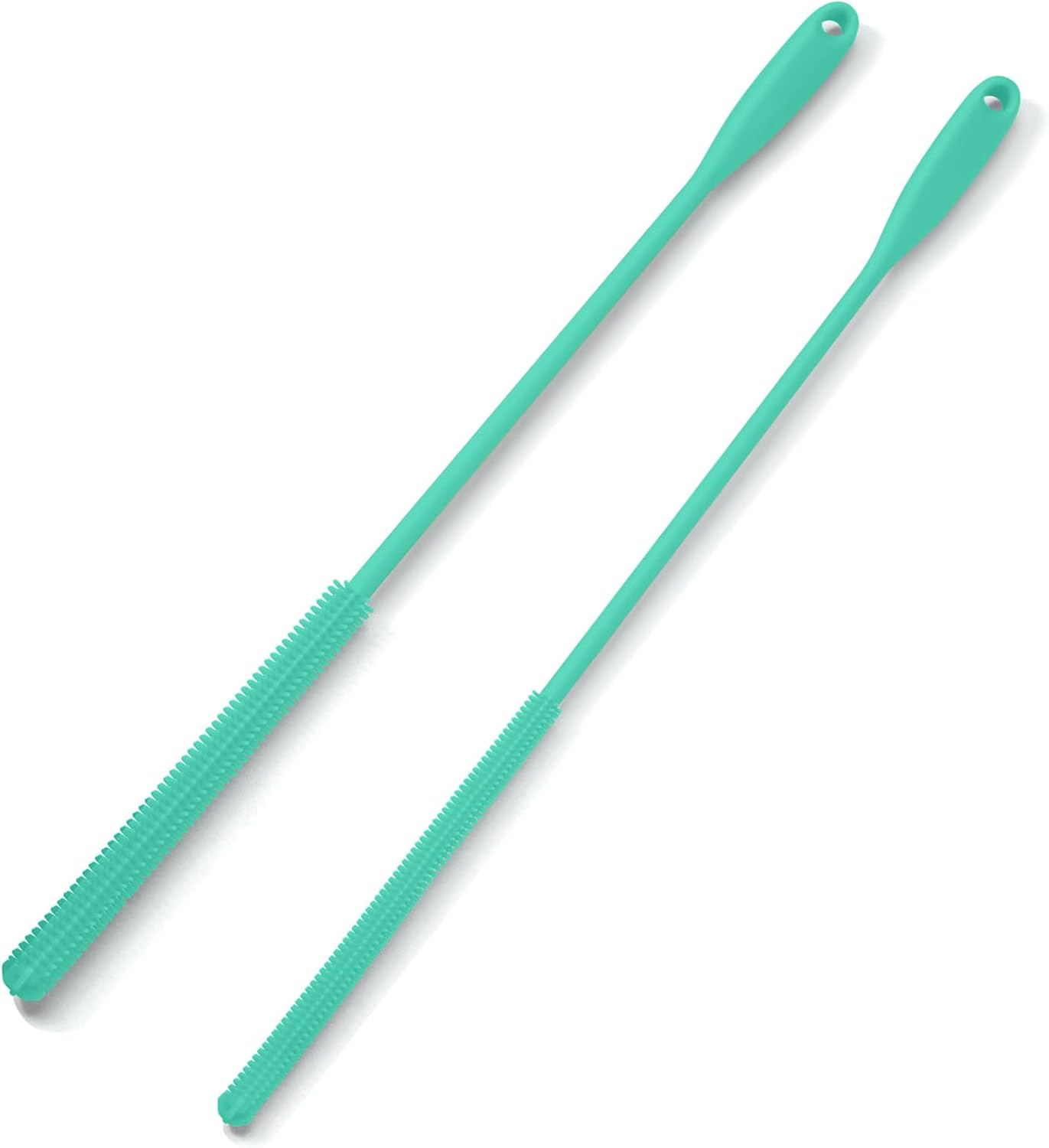 Silicone Straw Brush 4 Pack, Teal