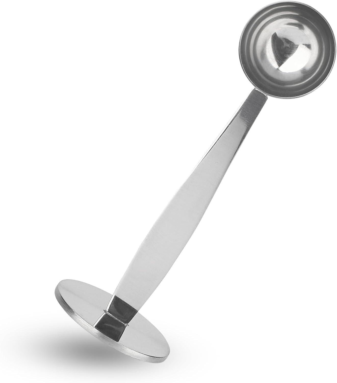 DFD 2-Inch-1 Coffee Scoops, 304 Stainless Steel Tablespoon Measure Spoon with Pressed Bottom for Coffee Bean Press Coffee Grinding Pressing（Silver15 ml）