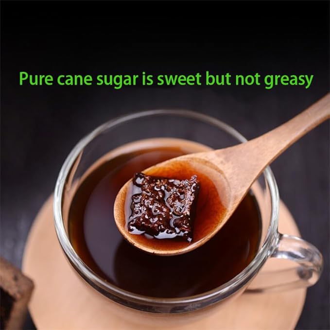 Pure Brown Sugar-Handmade dark brown sugar period-Sweetener for Cooking,Black Sugar from Yunnan, Additive-Free Original flavr (8.81oz)