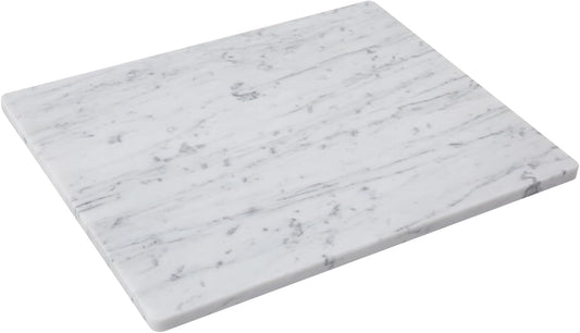 Carrara White Marble Cutting Board, 16×20 Inch Marble Pastry Board