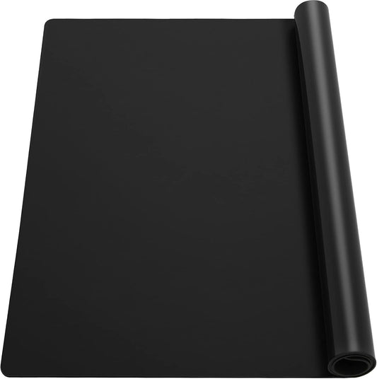 Ewen 35.6x23.5 Inch Extra Large Silicone Mats for Kitchen Counter, 2MM Thick Heat Resistant Coffee Mat Bar Mat, Glass Top