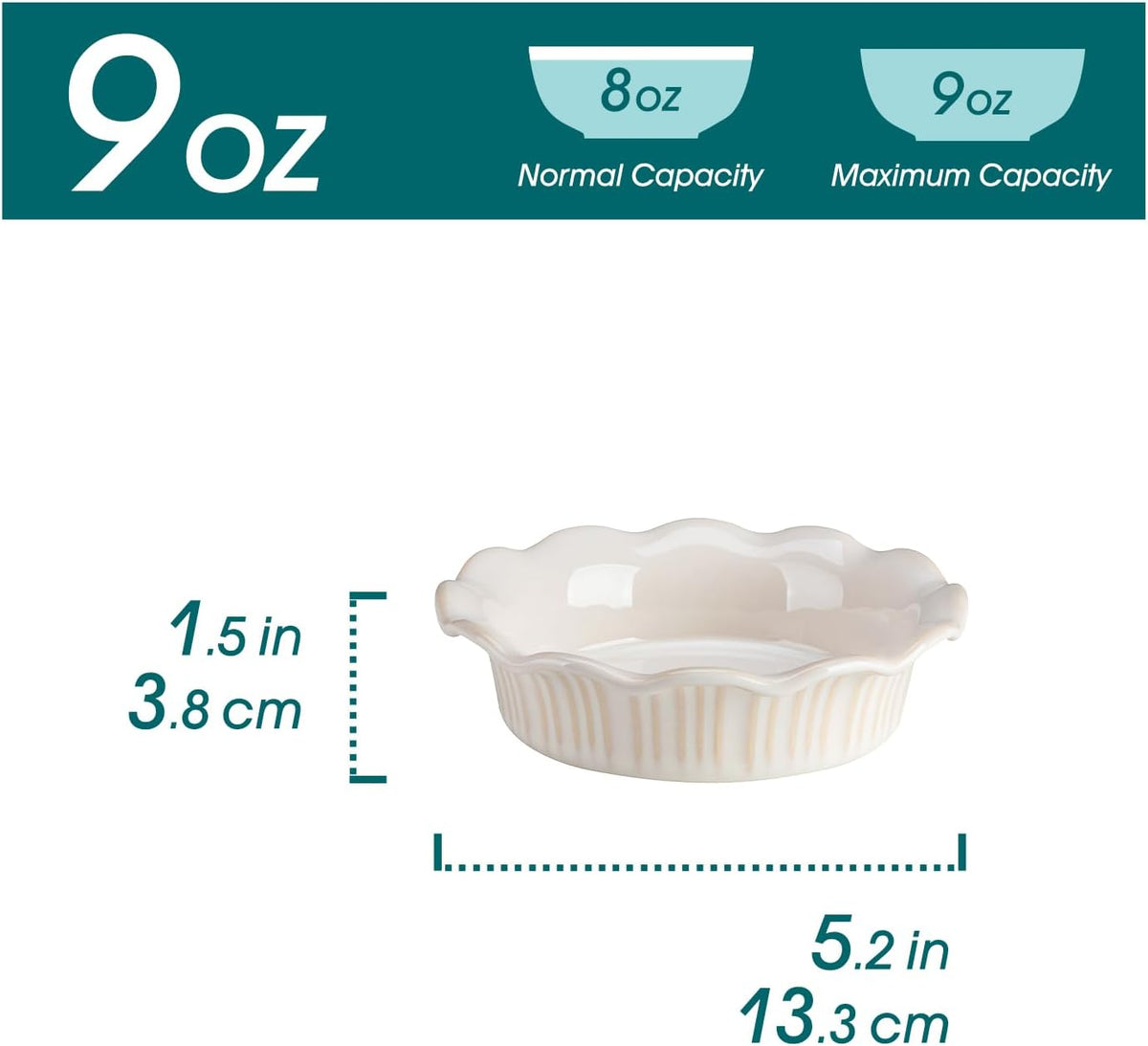 vancasso Ceramic Mini Pie Pans Set of 6