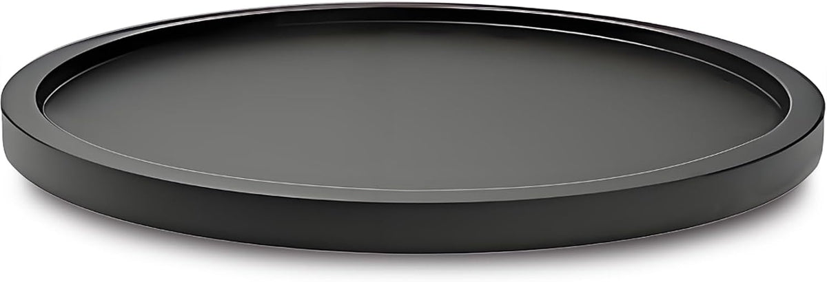 14" Black Bamboo Lazy Susan Organizer Kitchen Turntable for Cabinet Pantry Table Organization