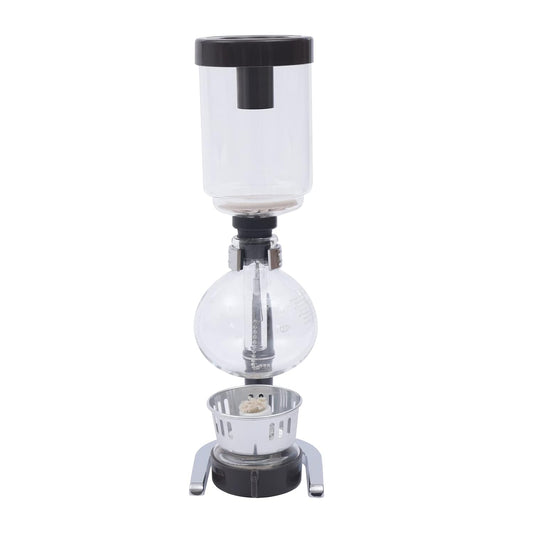 Siphon Syphon Coffee Maker Tabletop Glass Siphon Pot Syphon Coffee Maker Siphon Vacuum Coffee Maker Black (3 Cups(360ml))