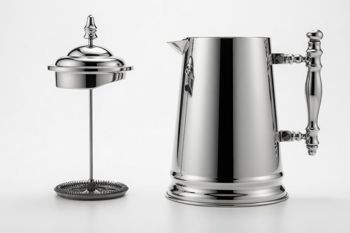 Francois et Mimi Vintage-Style Stainless Steel French Coffee Press