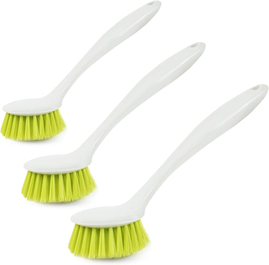 3 Pcs Household Cleaning Brushes with Handles are Perfect Cleaning Pans Dish Brush Scrub Brush Kitchen Cleaner for Cleaning