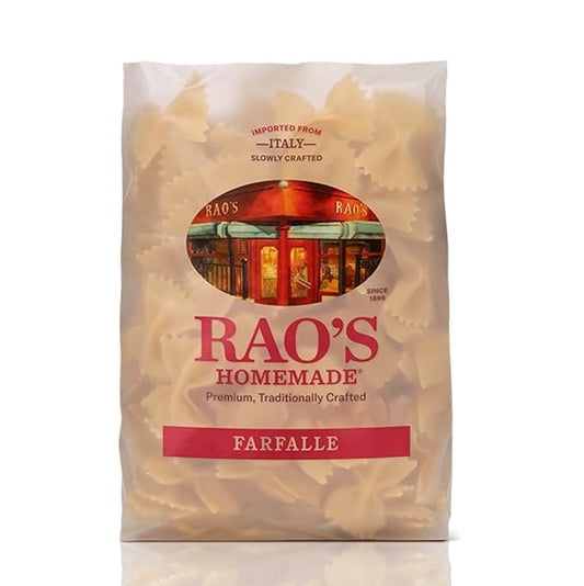 Rao's Homemade Farfalle Pasta, 16oz, Traditionally Crafted, Premium Quality, From Durum Semolina Flour, Imported from Italy,