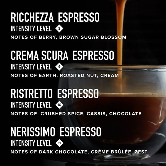 Peet's Coffee, Dark and Medium Roast Espresso Capsules Variety Pack, Compatible with Nespresso Original Machine, 100% Arabica Coffee - Intensity 8-11, 40 Count (4 Boxes of 10 Espresso Capsules)