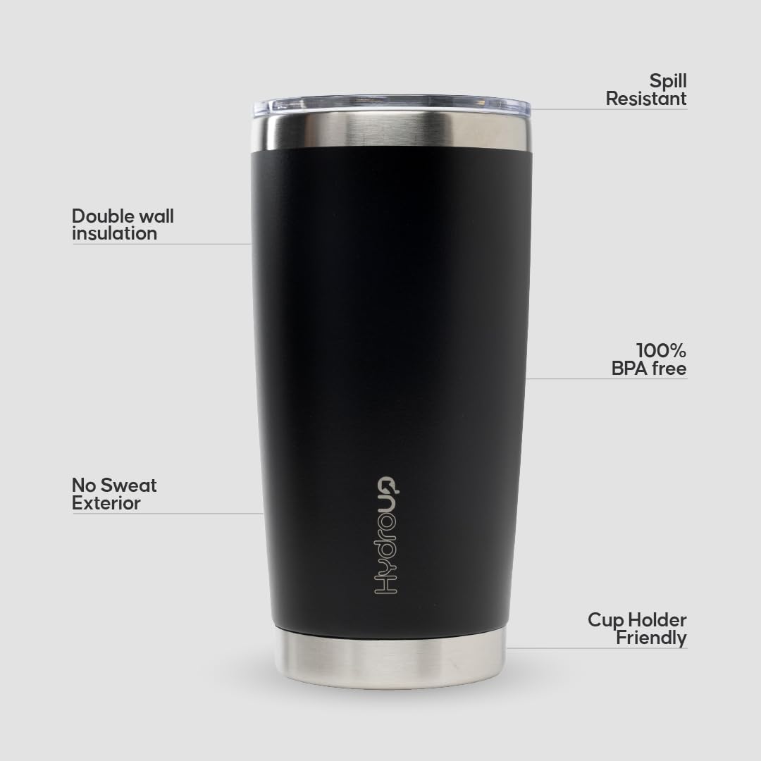 20 oz Tumbler Cup | Stainless Steel Insulated Coffee Mug with Lid | Coffee Travel Mug &amp; Iced Coffee Cup | Spillproof Tumbler | BPA-Free Insulated Tumblers